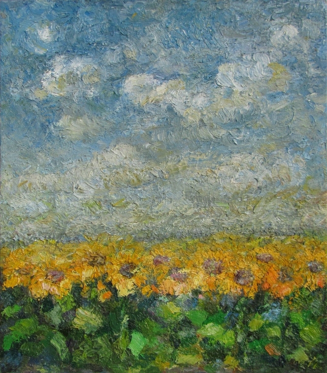 Painting for sale online - Sunflowers