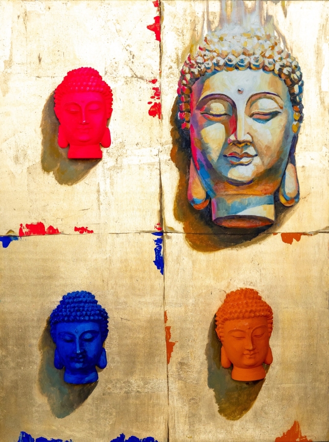Painting for sale online - 4 faces of wisdom