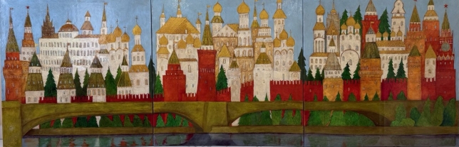 Painting for sale online - Triptych, Old Moscow