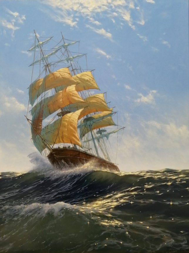 Painting for sale online - On the crest of a wave