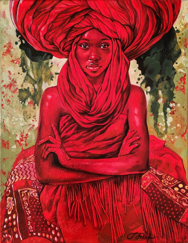 Painting for sale online - Red velvet