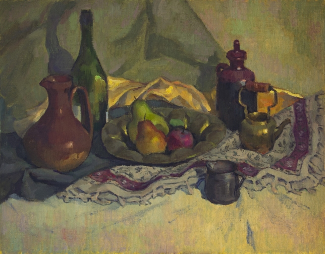 Painting for sale online - Still life in olive tones