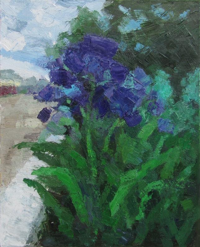 Painting for sale online - Purple flowers