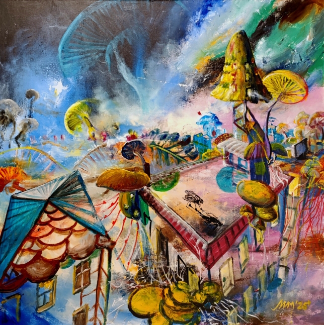 Painting for sale online - Infected by mushrooms