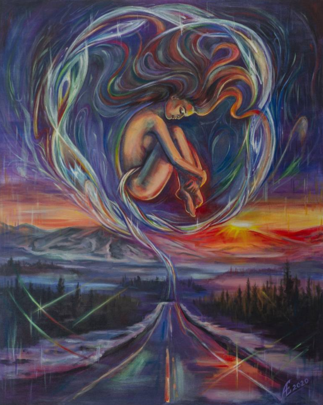 Painting for sale online - The road of life