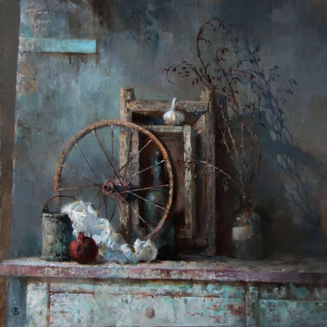 Painting for sale online - Still Life with a Forgotten Pomegranate