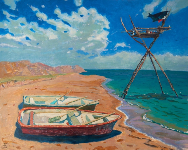 Painting for sale online - Waiting for mullet fishing