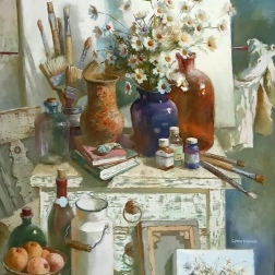Painting for sale online - Chamomile mood