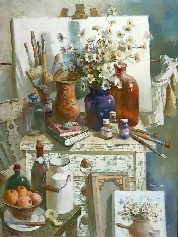 Painting for sale online - Chamomile mood