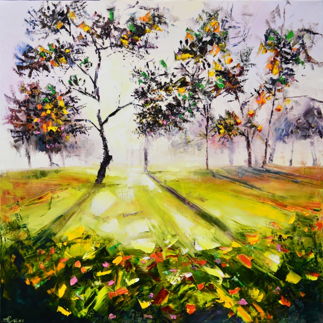 Painting for sale online - Autumn leaves