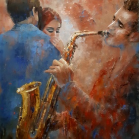 Painting for sale online - To the sounds of music