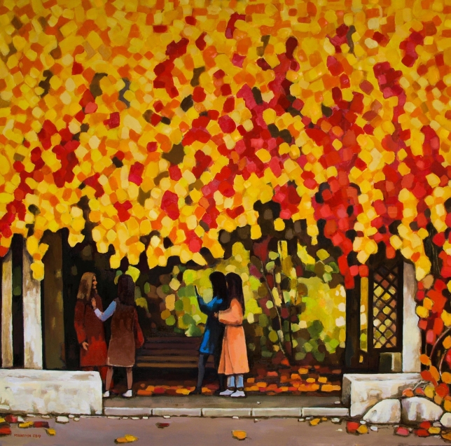 Painting for sale online - In the gazebo