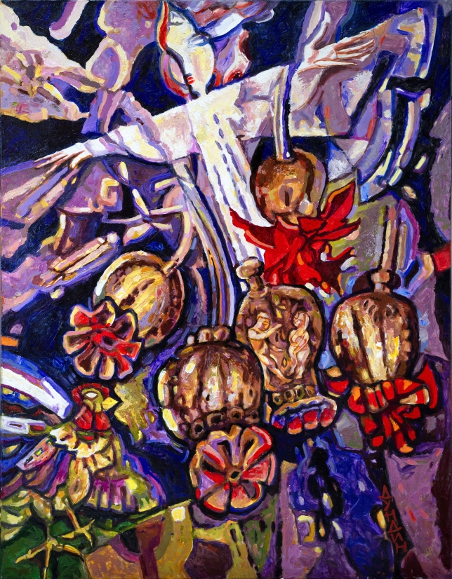 Painting for sale online - A candle was burning on the window