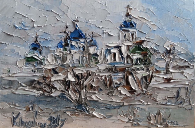 Painting for sale online - Holy Bogolyubsky Monastery in Vladimir