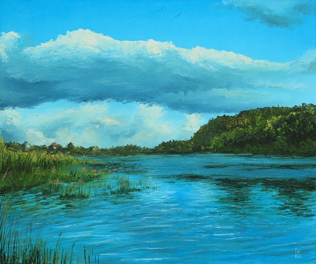 Painting for sale online - On the river