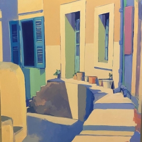 Painting for sale online - Greek Street