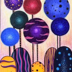 Painting for sale online - Fairytale Garden