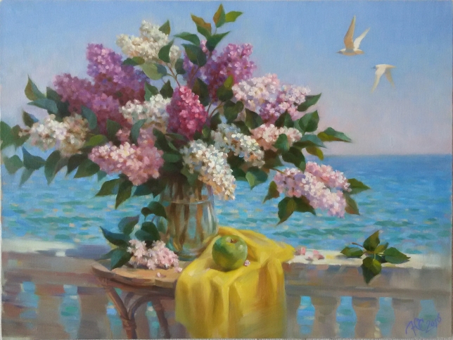 Painting for sale online - Lilac