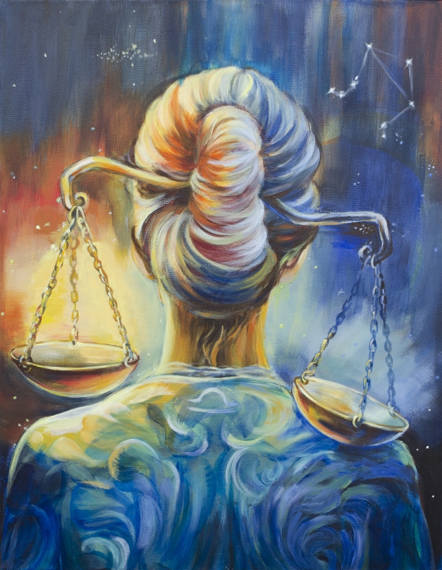 Painting for sale online - Zodiac sign, Libra