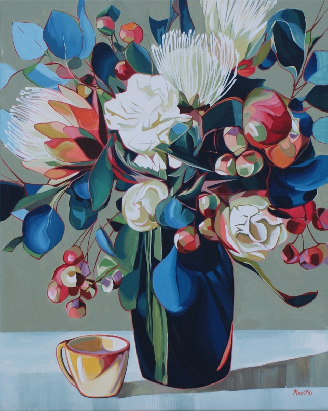 Painting for sale online - Protea