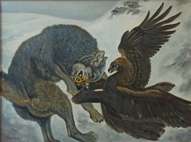 Painting for sale online - Wolf hunting
