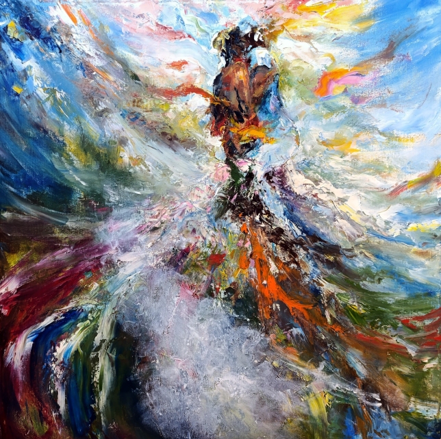 Painting for sale online - We are like Earth and Sky