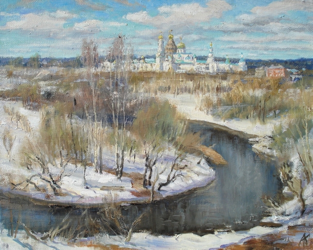 Painting for sale online - View of the New Jerusalem Monastery