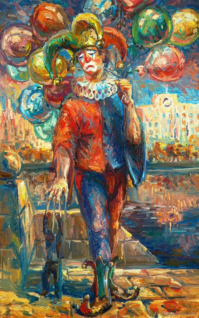 Painting for sale online - The puppet