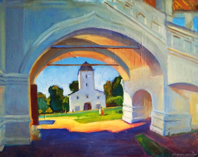 Painting for sale online - View of the water tank