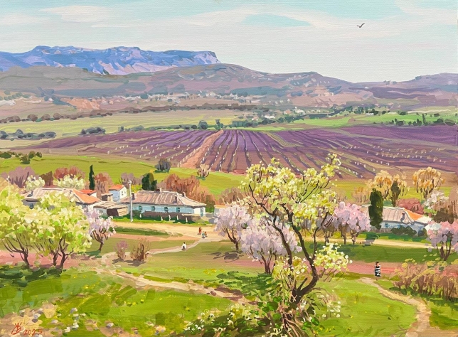 Painting for sale online - Sevastopol, Zolotaya Balka vineyards