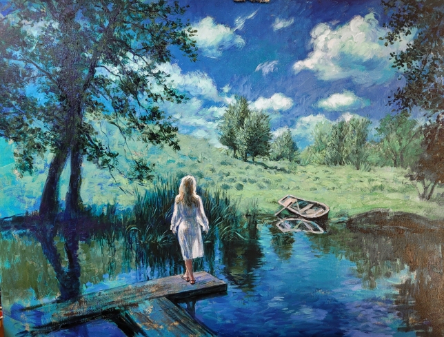 Painting for sale online - A Dream about Kalinovo Lake
