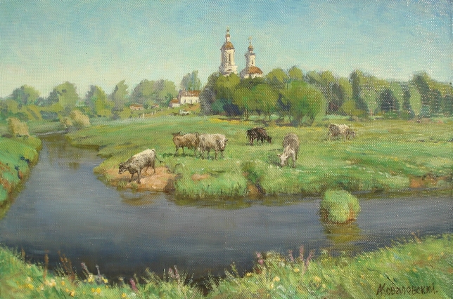 Painting for sale online - The village of Filippovskoye