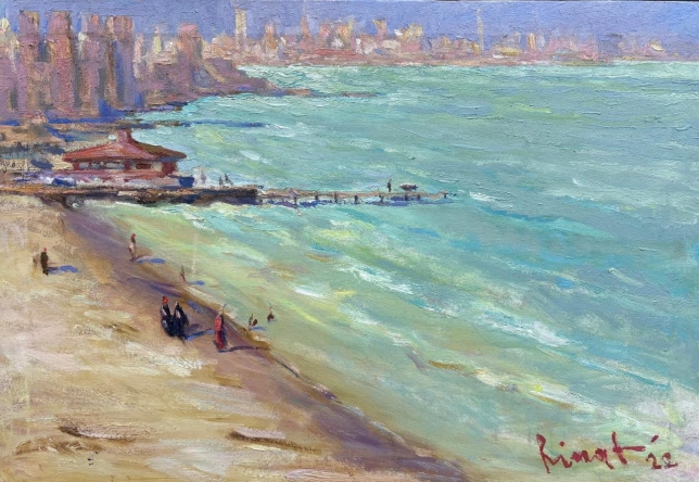 Painting for sale online - AjmanThe Gulf in the morning 