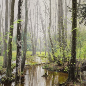 Painting for sale online - In the spring forest