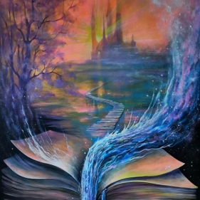 Painting for sale online - The flow of ancient knowledge