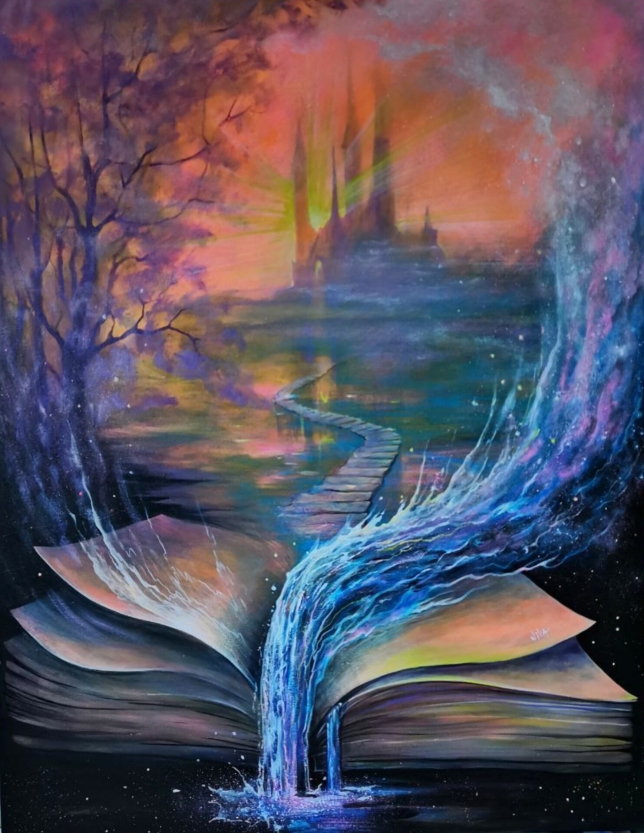 Painting for sale online - The flow of ancient knowledge