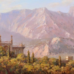 Painting for sale online - Pink evening