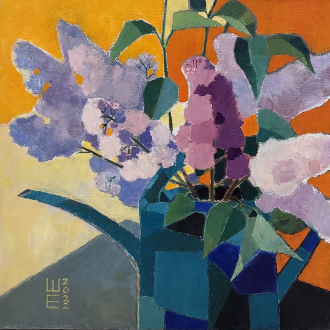 Painting for sale online - A bouquet of lilacs