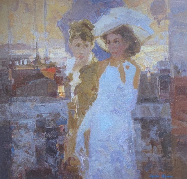 Painting for sale online - Evening promenade