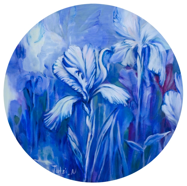Painting for sale online - Blue Iris