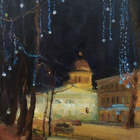 Painting for sale online - View of St Isaacs Cathedral