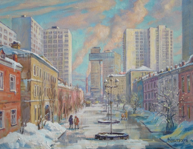 Painting for sale online - Moscow, Shkolnaya Street