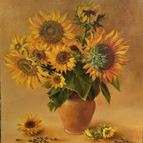 Painting for sale online - Sunflowers