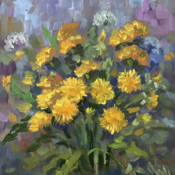 Painting for sale online - Dandelions