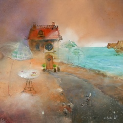 Painting for sale online - House by the sea