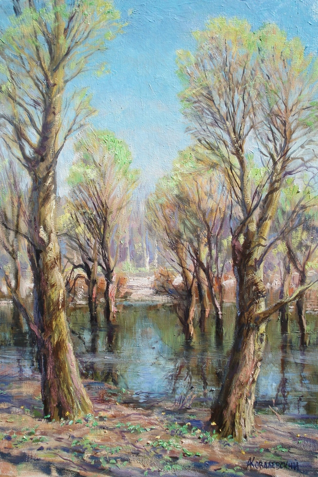 Painting for sale online - Spring in Izmailovsky Park