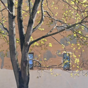 Painting for sale online - Elm tree blossoms on the Petrograd side
