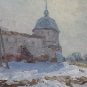 Painting for sale online - Warm March, Pereslavl