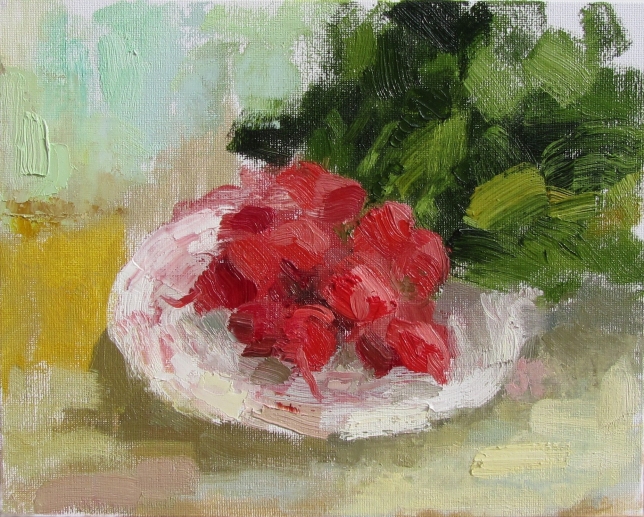 Painting for sale online - A bunch of radishes