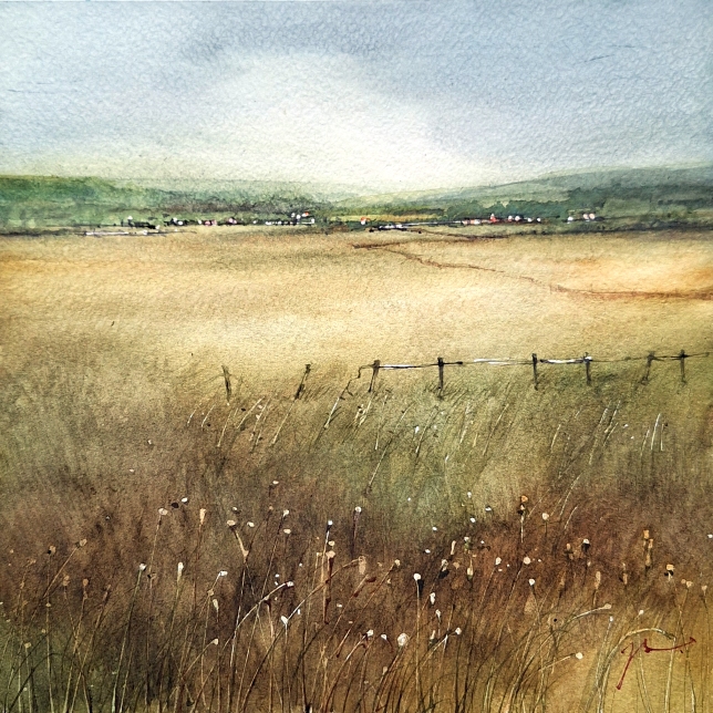 Painting for sale online - Wheat Landscape